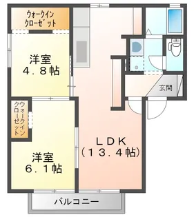プリマベーラ鈴鹿II【1階】の間取り