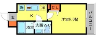 SERENiTE北浜【11階】の間取り