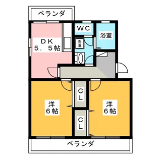 リサイア【1階】の間取り