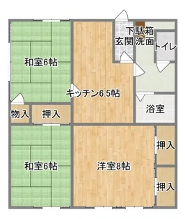 ポム ド テール【1階】の間取り