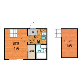レオパレス沖田【2階】の間取り