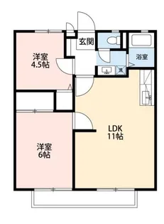 ヒルズソシア A棟【2階】の間取り