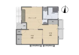 アーバンヴィレッジ旭ヶ丘 北【2階】の間取り