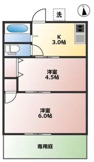 コープアゼリア【1階】の間取り