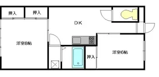 コスモ信濃【4階】の間取り