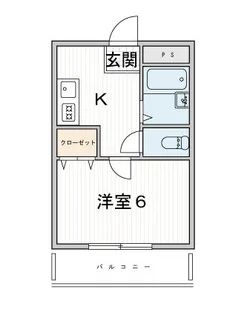 1Kの間取り画像