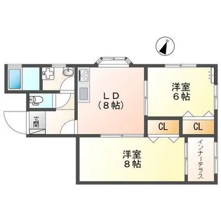 クレール【2階】の間取り