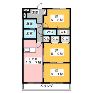 インシエーメ【2階】の間取り