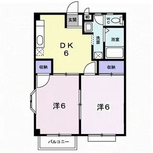 リバティ西邑【2階】の間取り