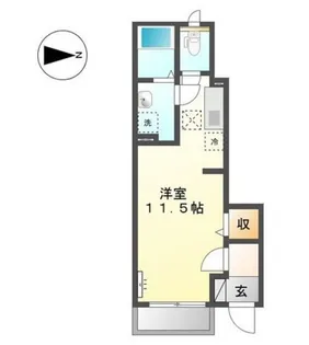 ピュアメゾン【1階】の間取り