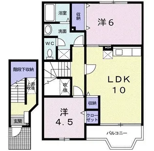 ミドル アーティクル【2階】の間取り