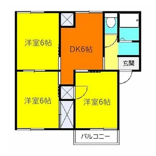 ロイヤルパレスA【2階】の間取り