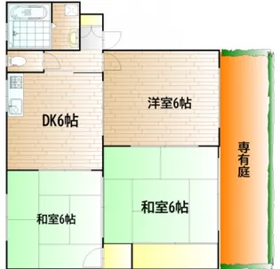 アンビシャス・キシ【2階】の間取り