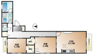 OB HAUS【1階】の間取り