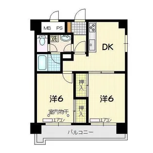 トーカンマンション本町【2階】の間取り