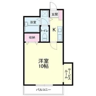 アビタシオン(葵西)【1階】の間取り