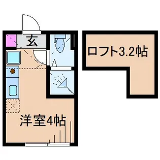 ベルセーヌ元住吉【1階】の間取り