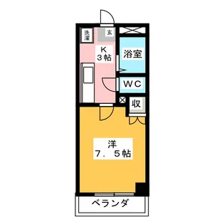 クレセント元八事【1階】の間取り