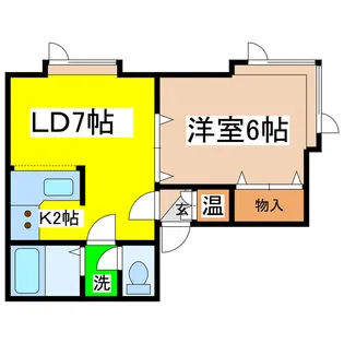 サンエイト【1階】の間取り