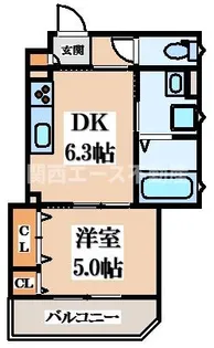 クリエオーレ清瀧【1階】の間取り