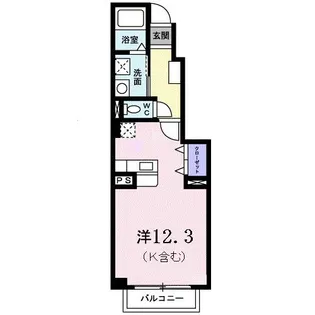パーク・アヴェニューB【1階】の間取り