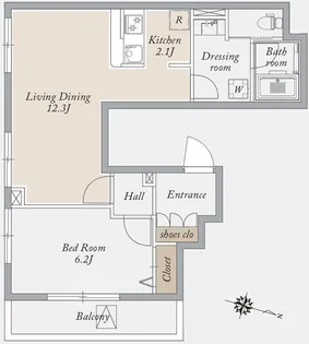 アーバンパーク王子【5階】の間取り