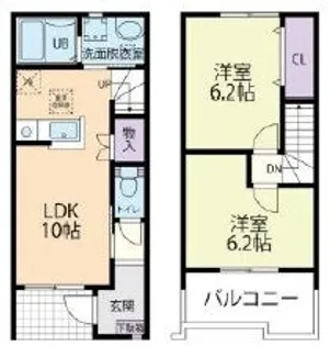 茨城県鉾田市徳宿【一戸建】の間取り