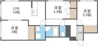 ドリーム美園【4階】の間取り