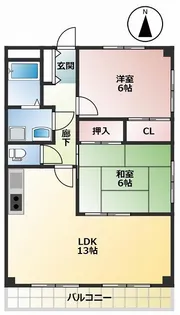 高知県高知市薊野北町2【マンション】の間取り