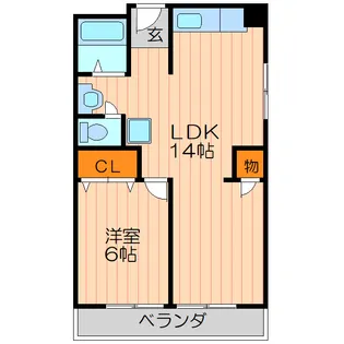 コーポラス都1【4階】の間取り