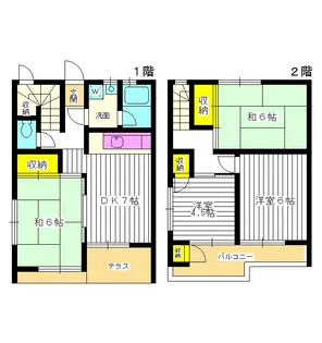 東京都中野区上鷺宮4【一戸建】の間取り