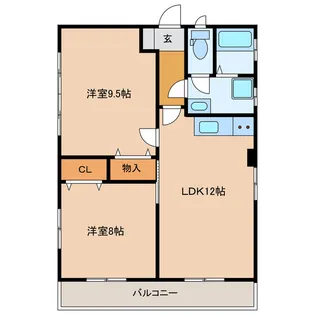 静岡県浜松市中央区神田町【アパート】の間取り
