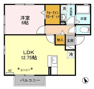 カーサ・ミリオーレ II【2階】の間取り
