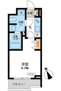 東京都目黒区南1【マンション】の間取り