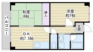 メゾン交楽園【3階】の間取り