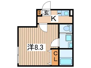 スーハイムかしわ台【1階】の間取り