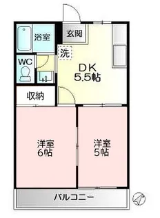 ホワイトパレス【1階】の間取り