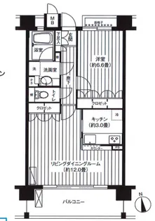 東京都港区港南3【マンション】の間取り