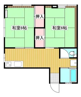 山口県岩国市今津町5【アパート】の間取り