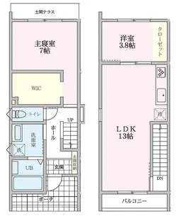 東京都町田市三輪町【一戸建】の間取り