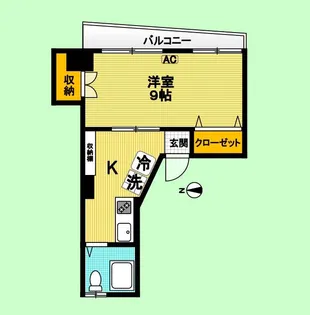 益谷ハイツ【2階】の間取り