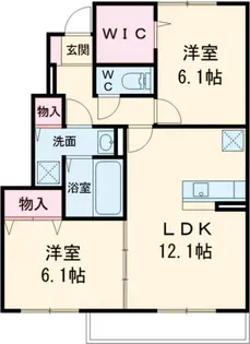 アモールIIA【1階】の間取り