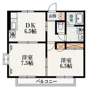 東京都杉並区上高井戸2【マンション】の間取り