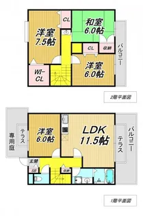 兵庫県尼崎市瓦宮2【一戸建】の間取り