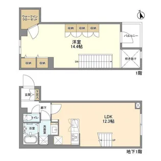 ウェルスクエア新宿戸山の間取り