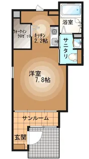 栃木県宇都宮市岩曽町【アパート】の間取り