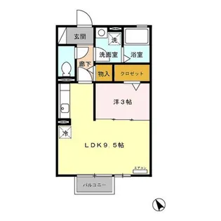 グランドゥール【2階】の間取り