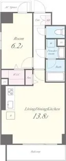 フルール・ラ・メール【7階】の間取り