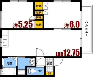 セトル・ヒロ【2階】の間取り