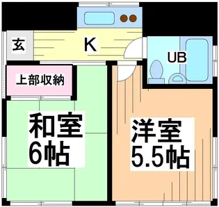 東京都中野区南台4【アパート】の間取り